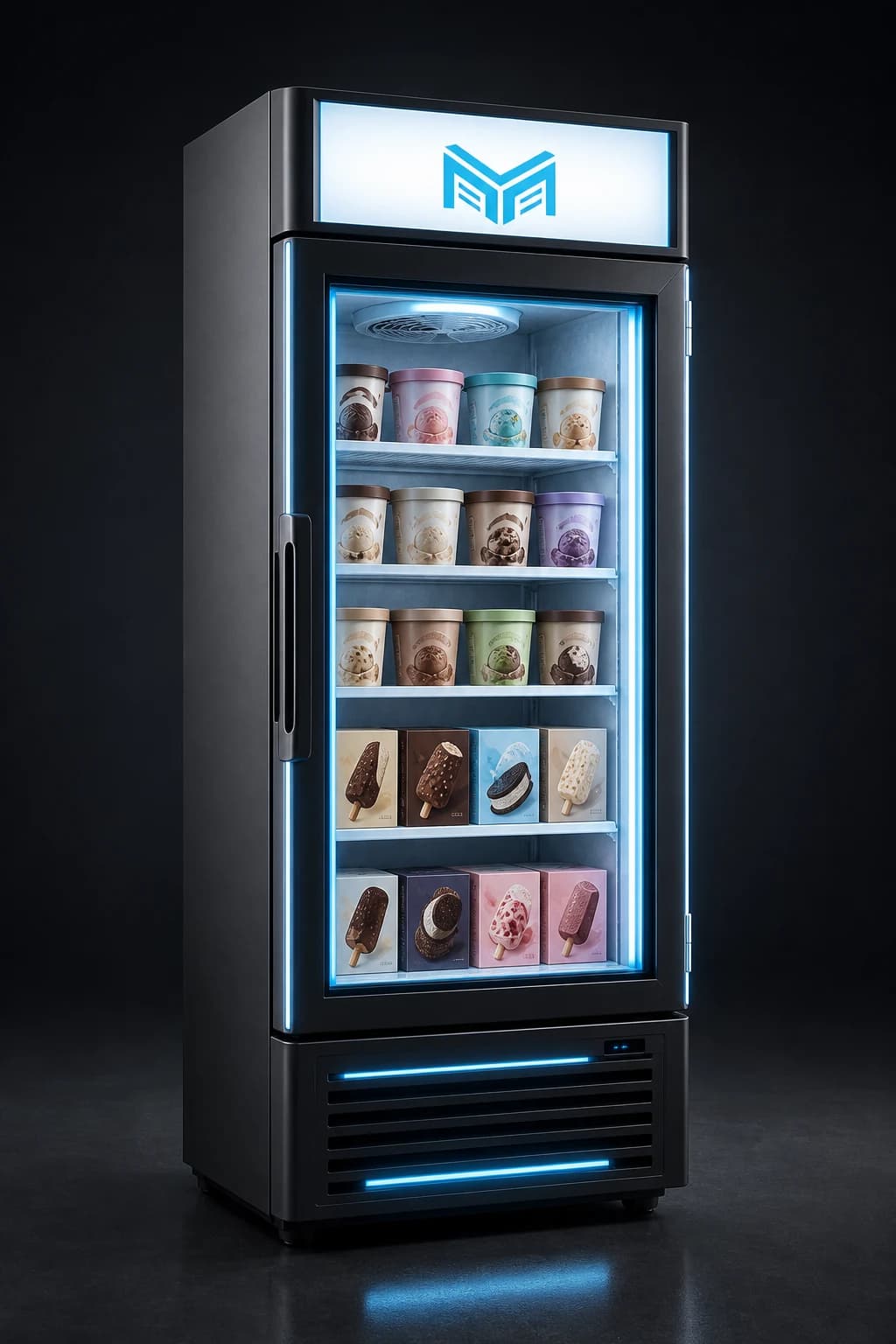 MARKOOL upright glass-door display freezer