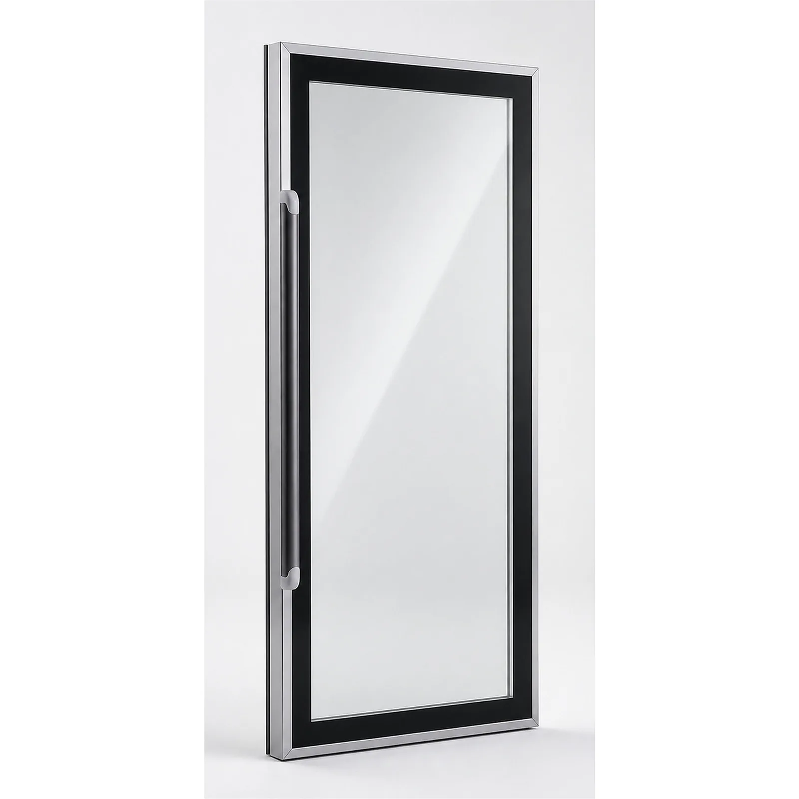 MK-PT-GD-AL-H Aluminum-Framed Glass Refrigerator Door with Handle main product view