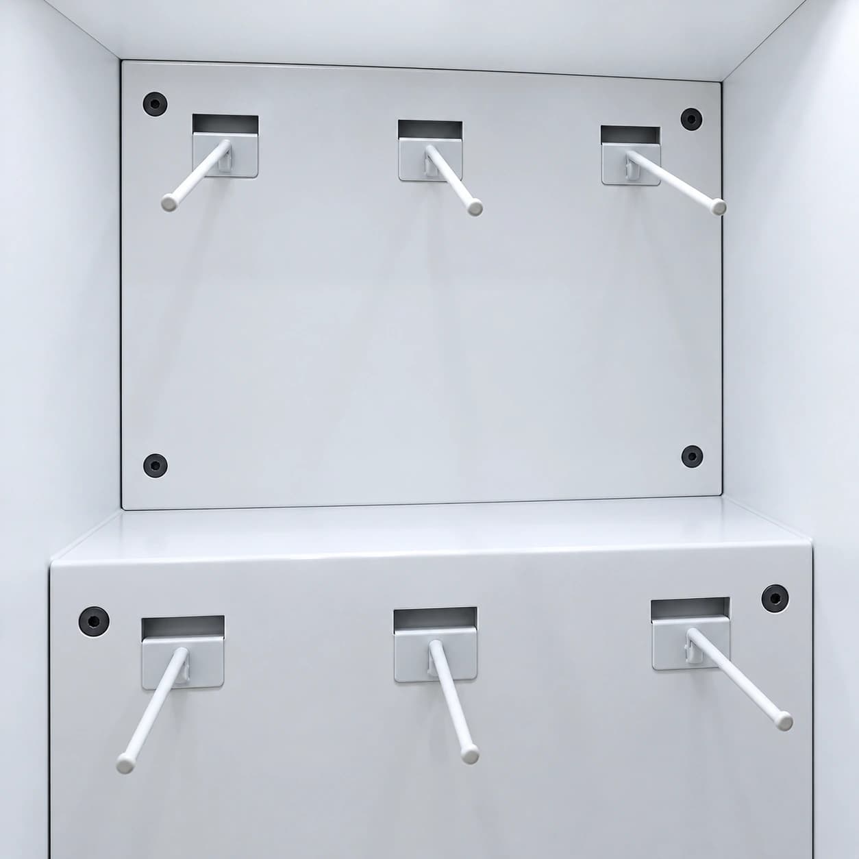MK-PT-SH-CU-HK Two-Tier Hook Display Insert for Refrigerators — product view
