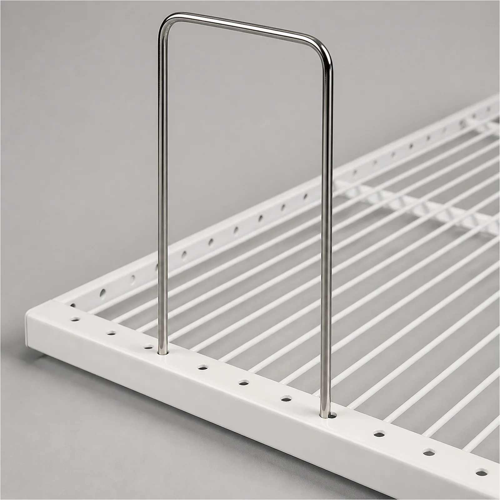 MK-PT-SM-DV-AD Adjustable U-Shaped Wire Shelf Divider for Display Refrigerators configuration view
