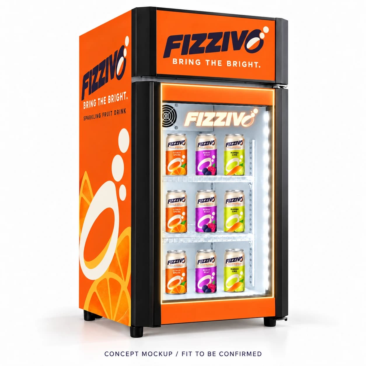 FIZZIVO Ref. 004 illuminated door concept; not a production sample