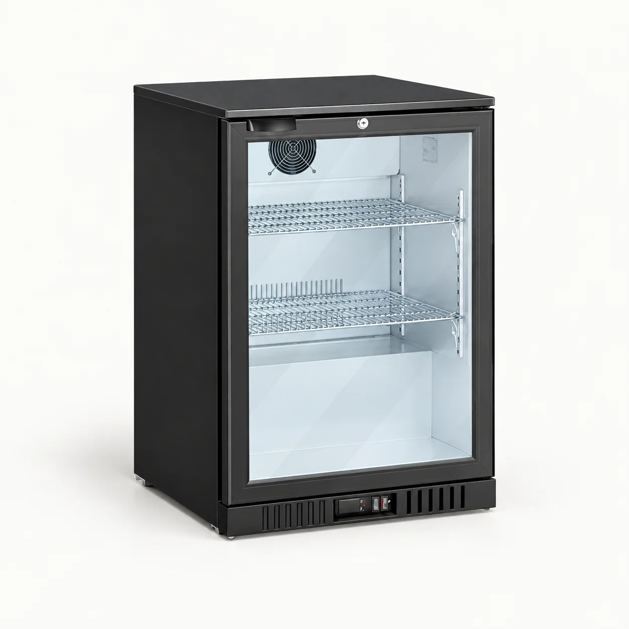Glass Door Back Bar Coolers — redrawn family reference