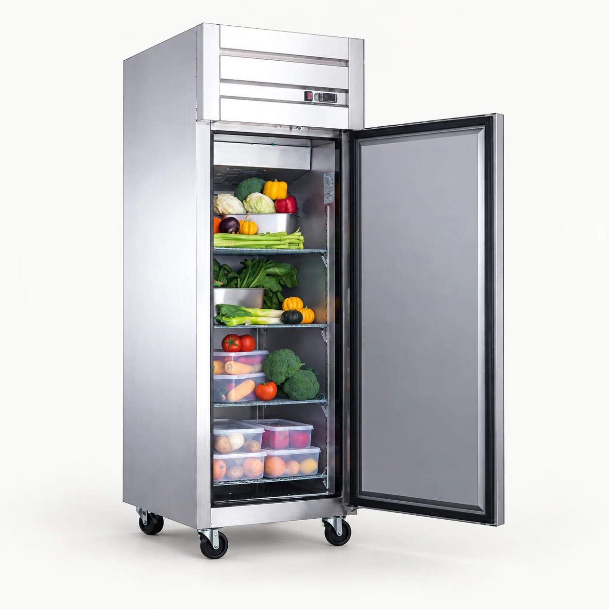 Stainless Steel Reach-In Refrigerators — redrawn family reference