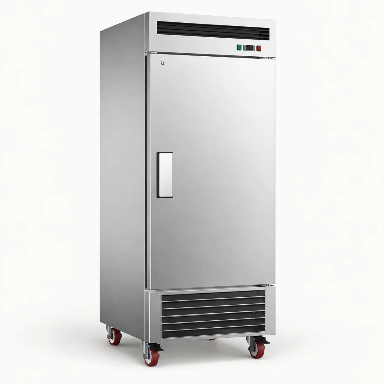 US-Style Stainless Steel Reach-In Refrigerators — redrawn family reference