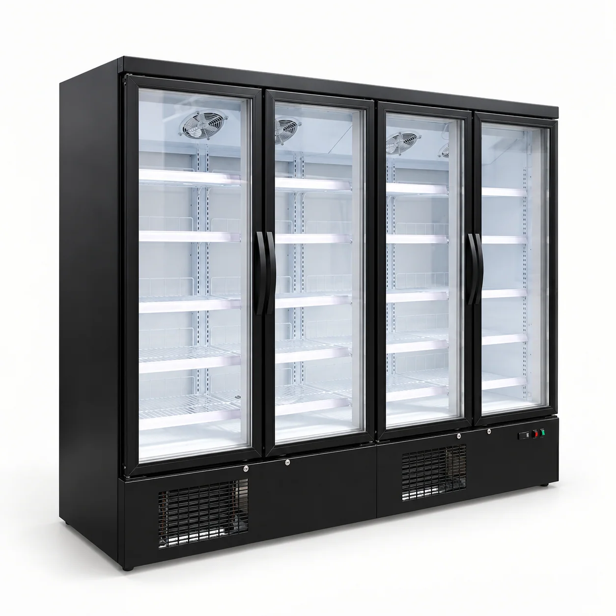 Plug-In Multi-Door Display Refrigerator — redrawn family reference