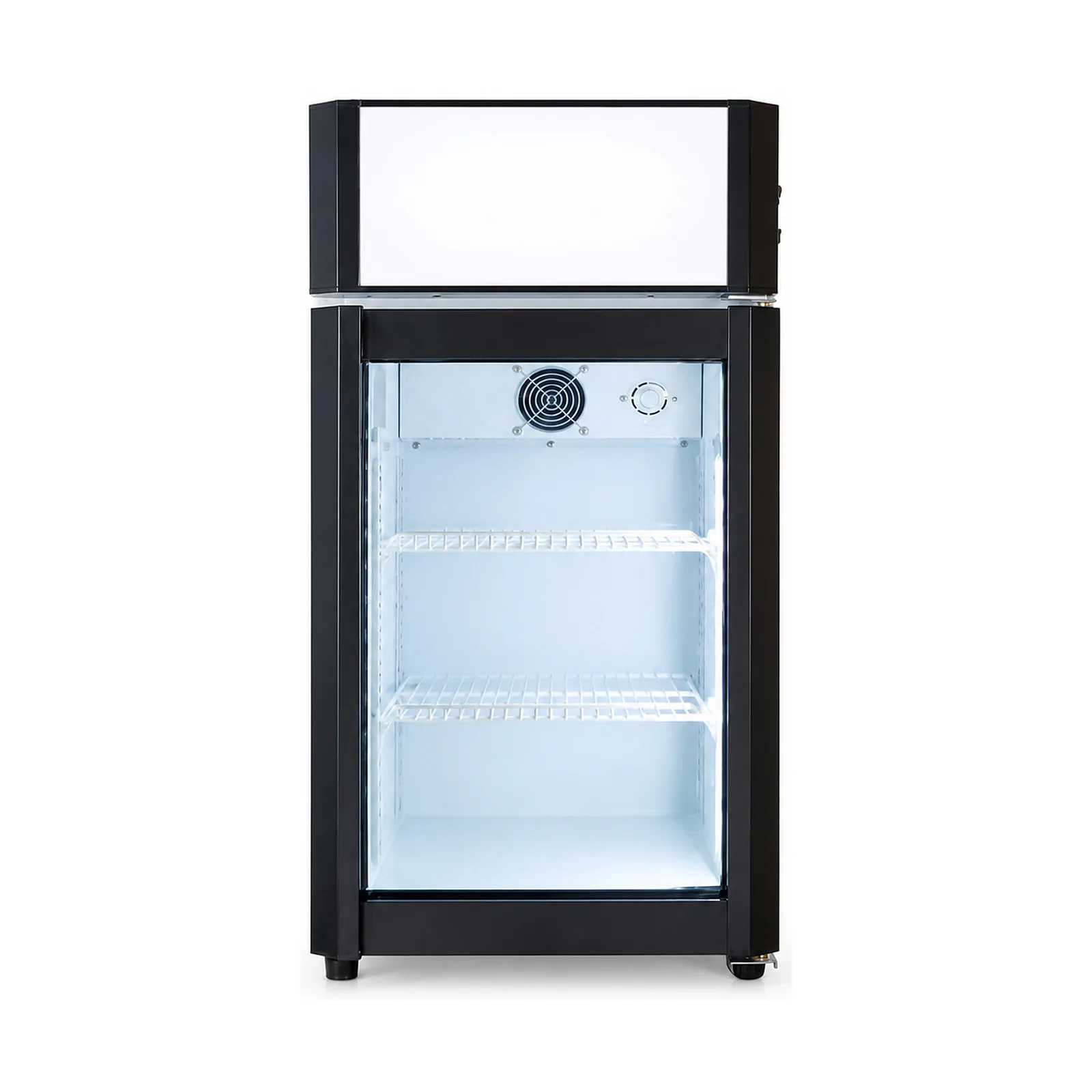 MK-CR-MF-L050-LB Promotional Countertop Glass Door Beverage Refrigerator main product view
