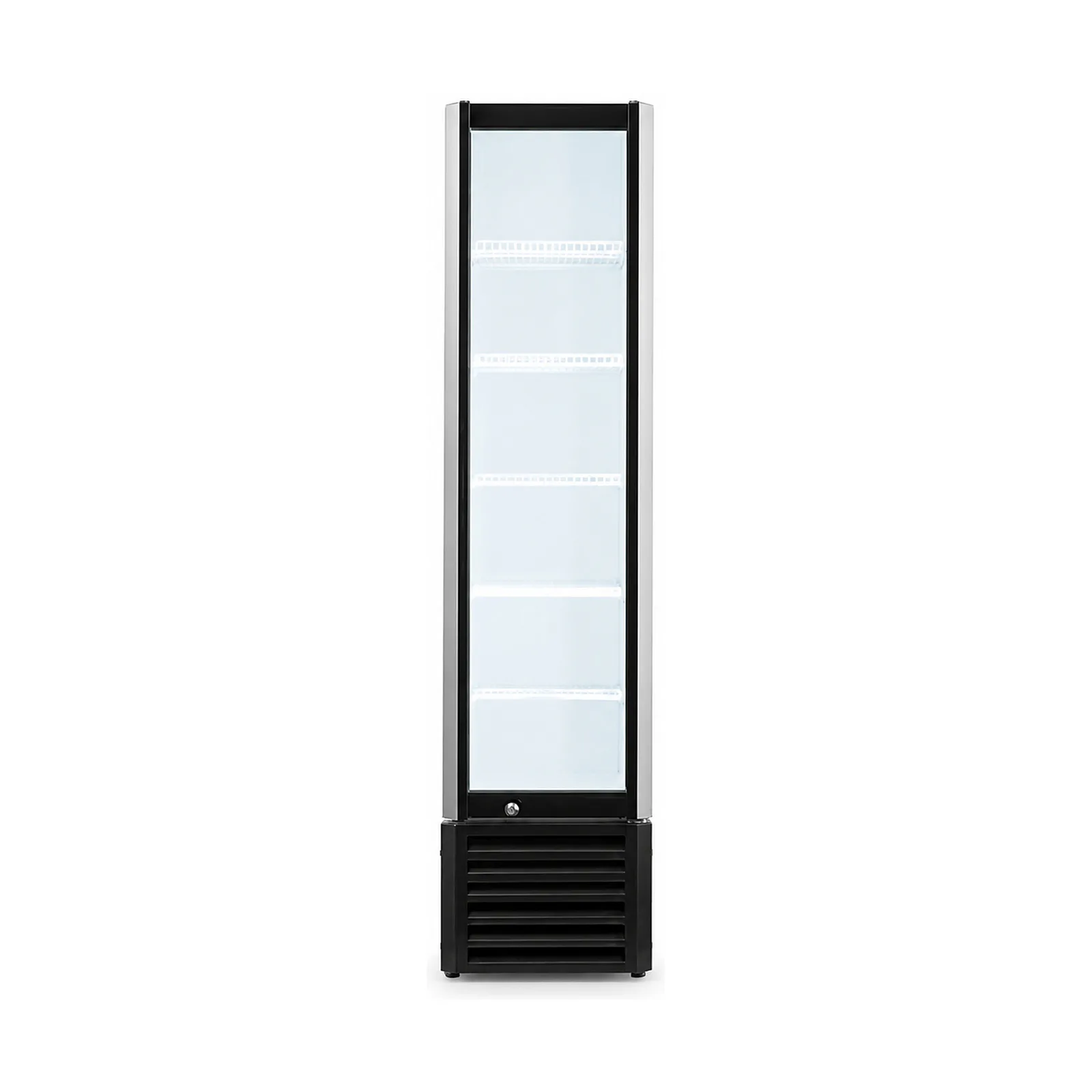 MK-CR-SL-N160-NL Tall Slim Glass Door Beverage Refrigerator configuration view