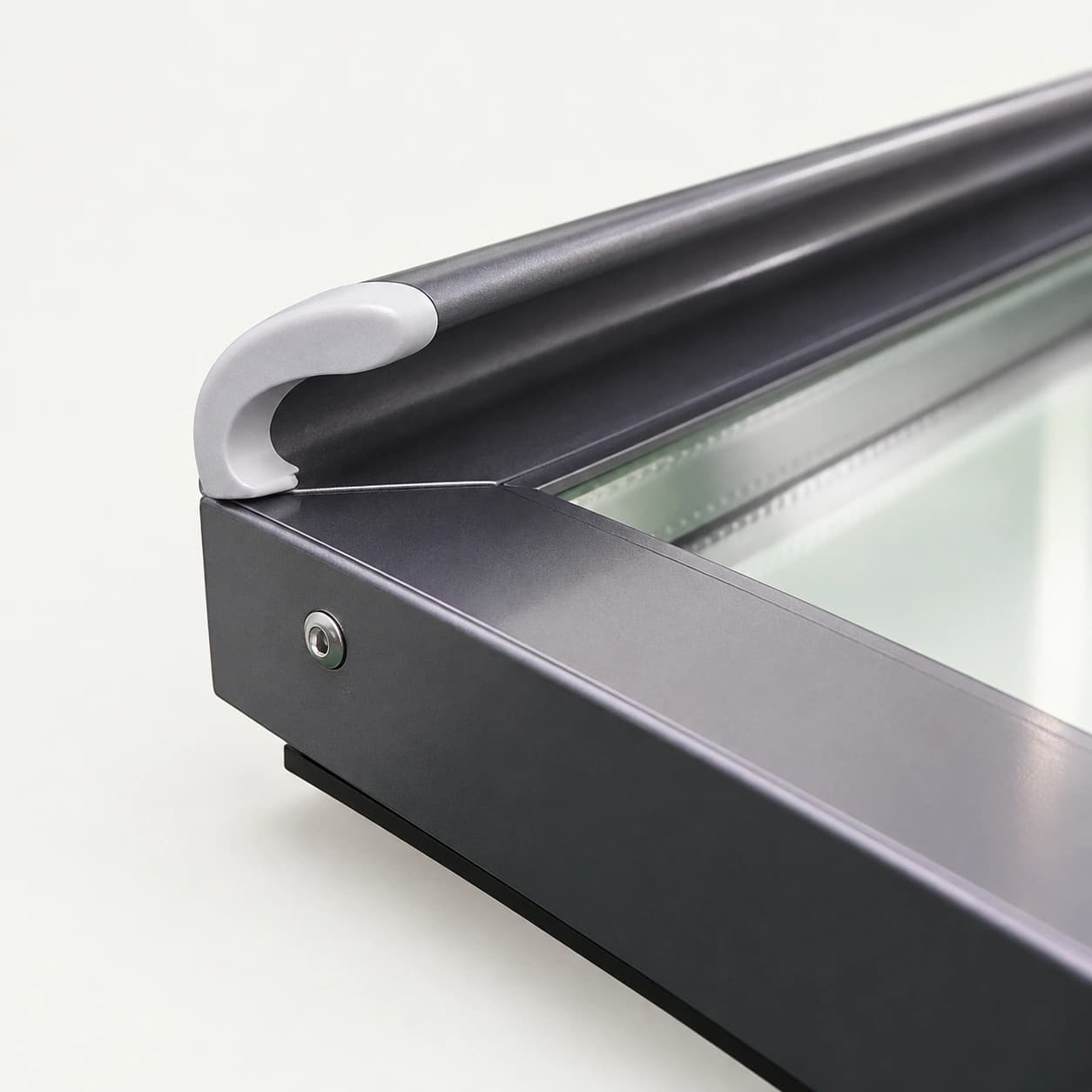 MK-PT-GD-AL-FH Aluminum-Framed Glass Refrigerator Door with Full-Length Handle — product view