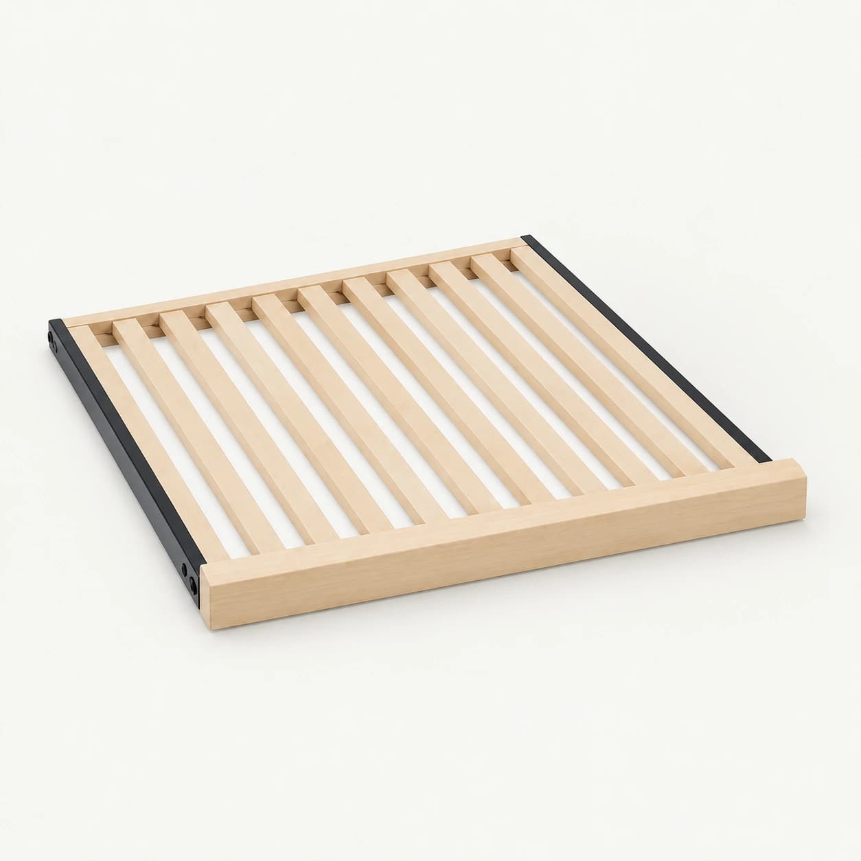 MK-PT-SH-WD-WC Wooden Shelf with Metal Side Rails for Wine Coolers — product view