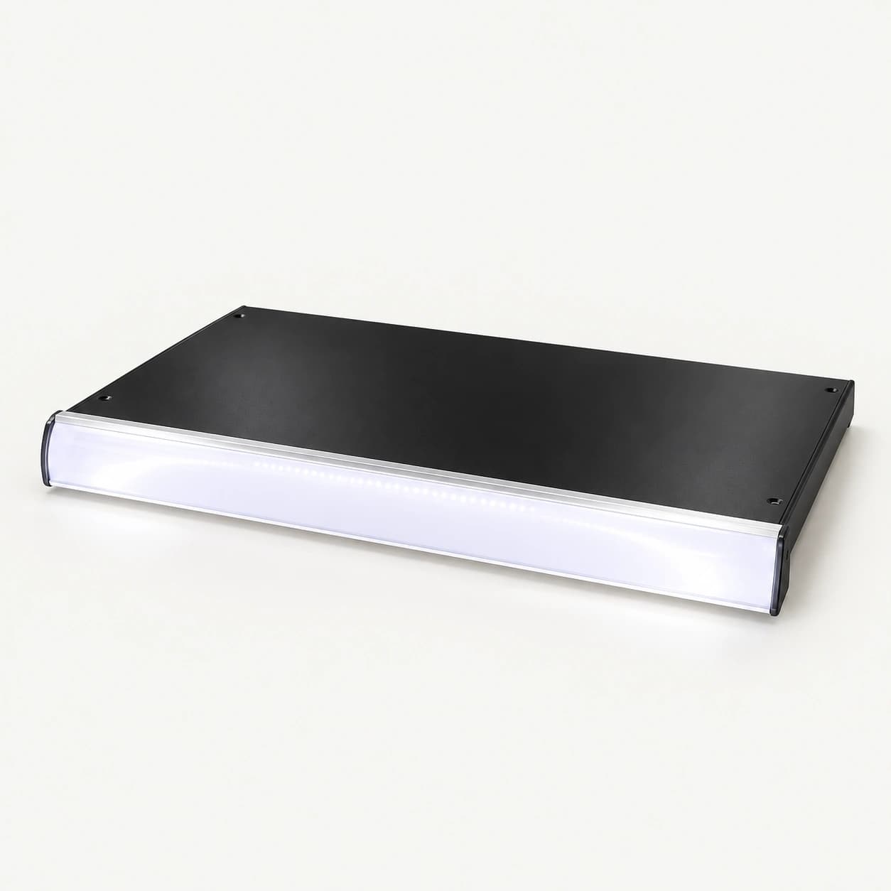 MK-PT-SH-MR-OM Illuminated Metal Shelves for Open-Air Refrigerators — product view