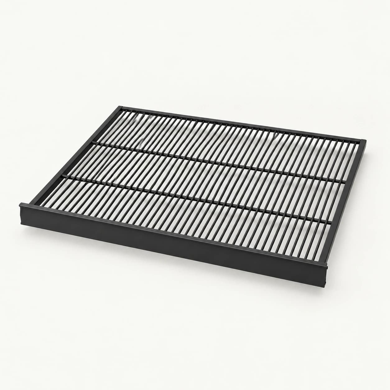 MK-PT-SH-HW-PT-BK Black Wire Refrigerator Shelf with Integrated Price Tag Rail — product view