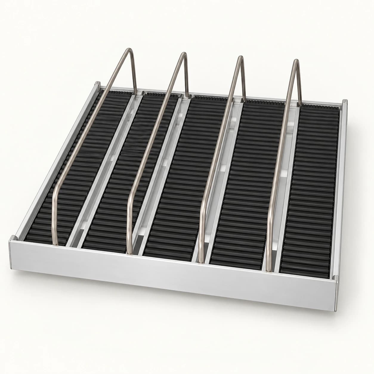 MK-PT-SM-RL-N01 Gravity Roller Shelf for Beverage Refrigerators — product view