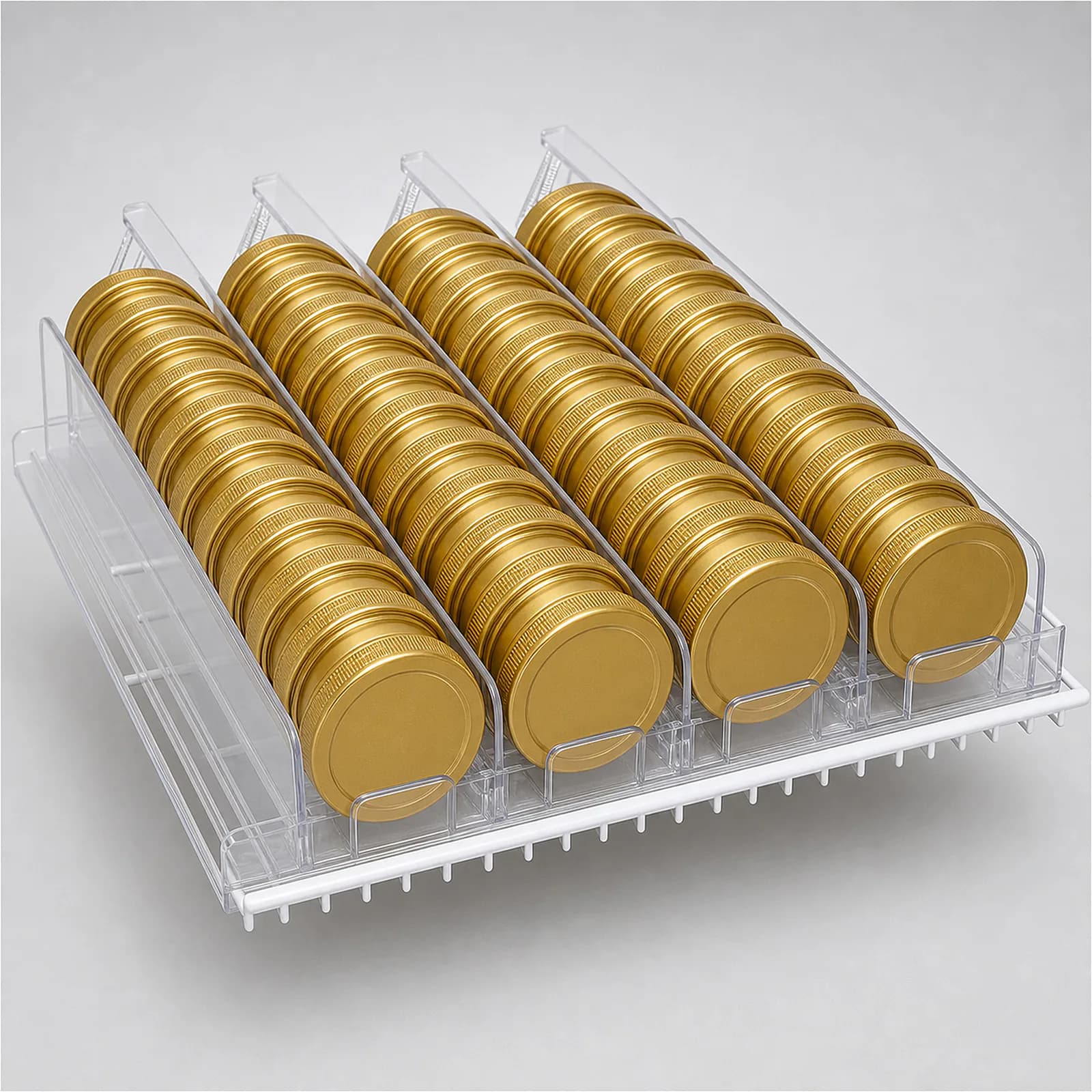 MK-PT-SM-PS-N01 Shelf Pusher System for Small Round Containers configuration view
