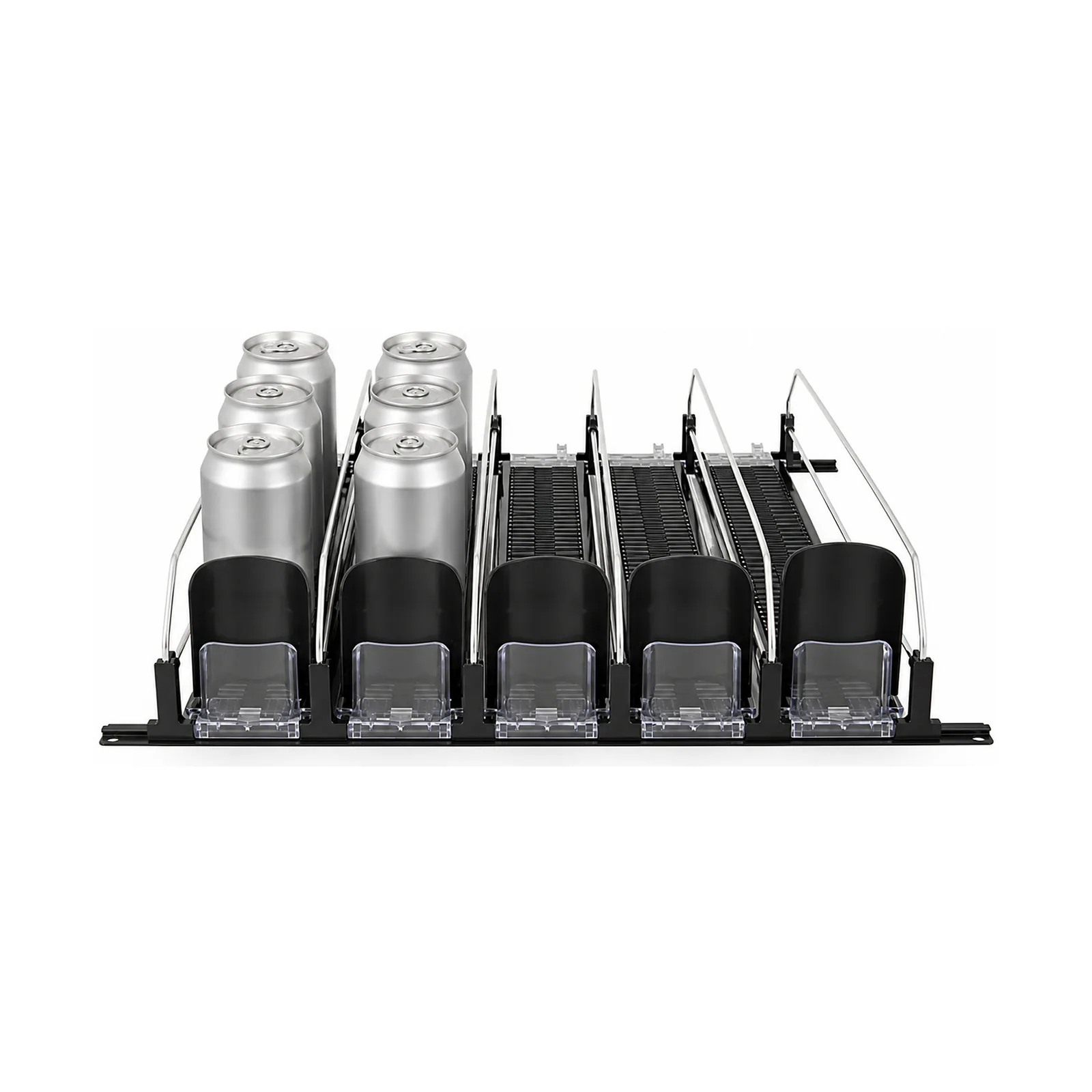 MK-PT-SM-SR-N01 Spring-Loaded Roller Shelf for Beverage Refrigerators configuration view